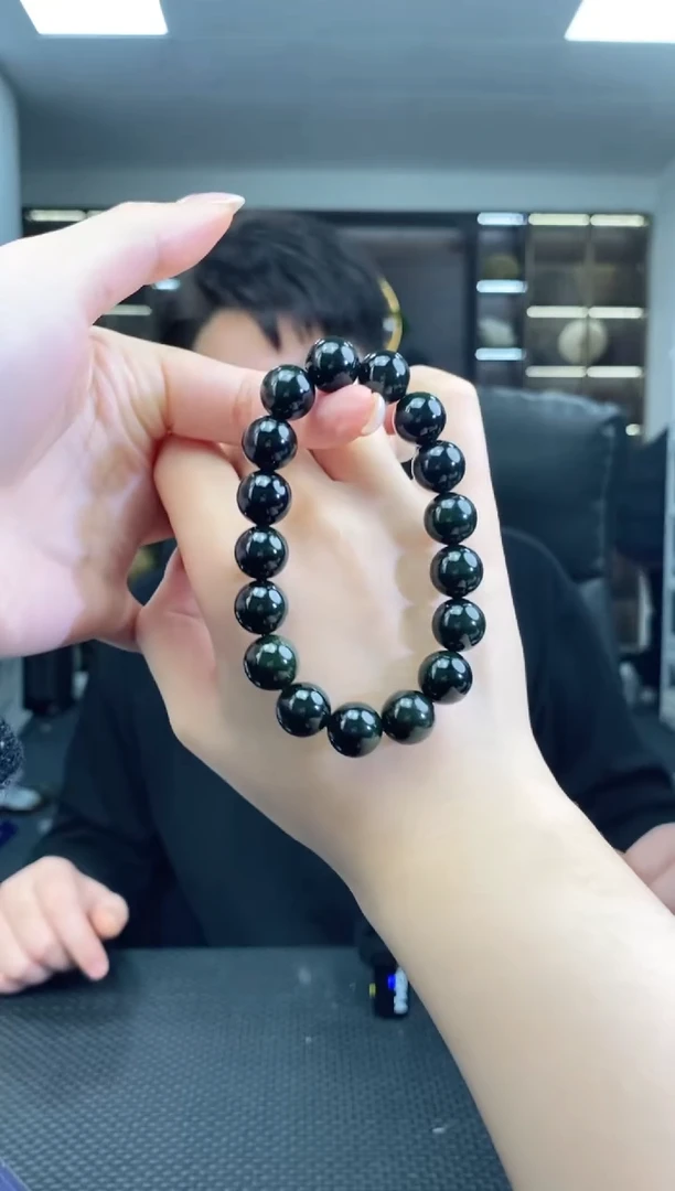 未镶嵌手串和田玉卡12圆珠