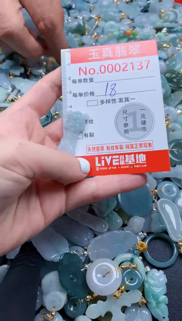 翡翠未镶嵌吊坠(不含链)2137