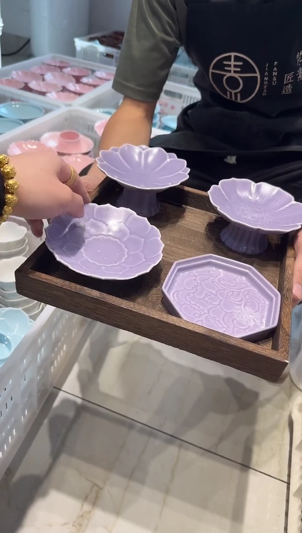 瓷片微瑕商品，介意勿拍-托盘