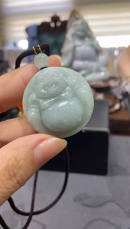 颈饰未镶嵌翡翠楠**爱吊坠