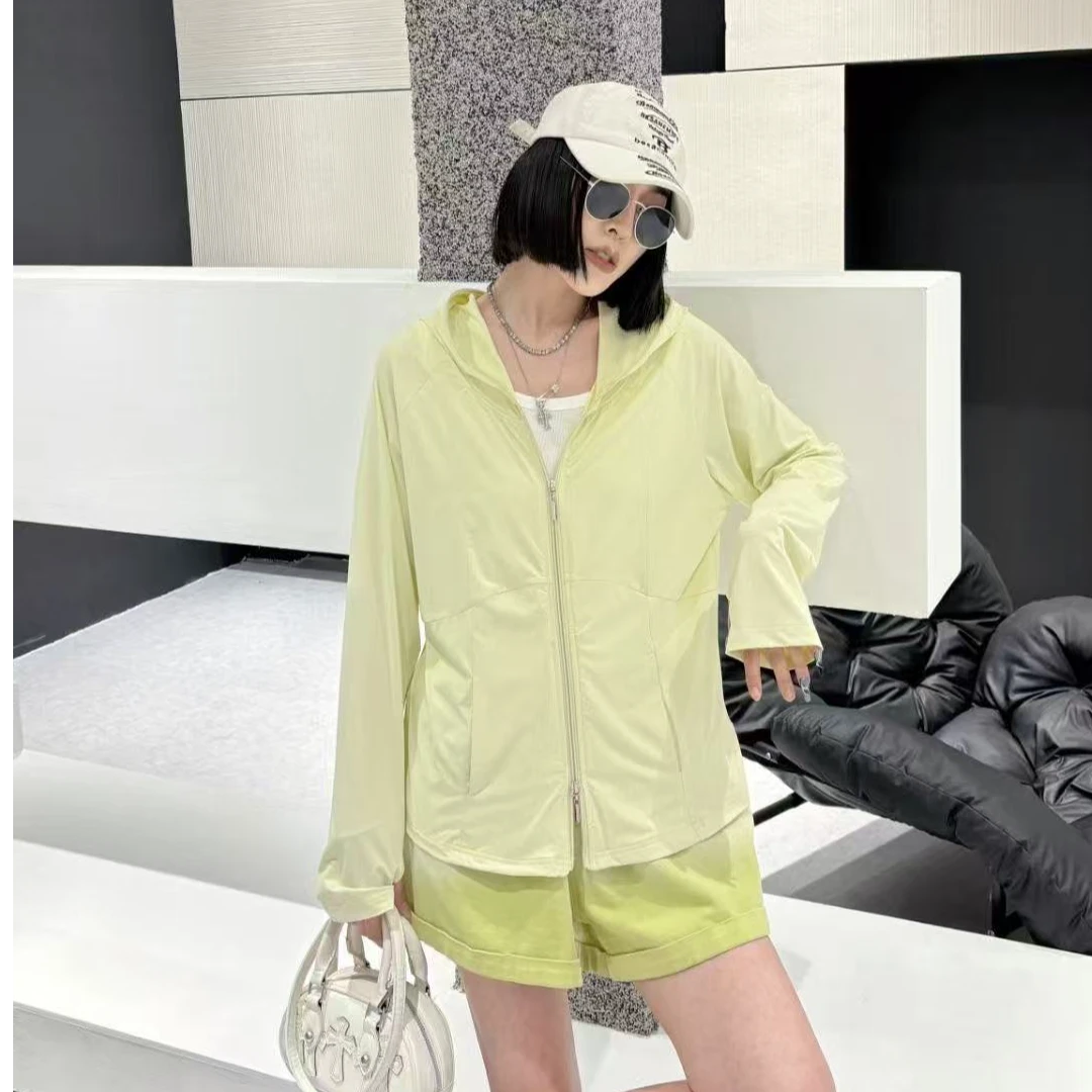 2025加肥加大防紫外线防晒衣女夏季透气凉感连帽户外防晒冰皮衣