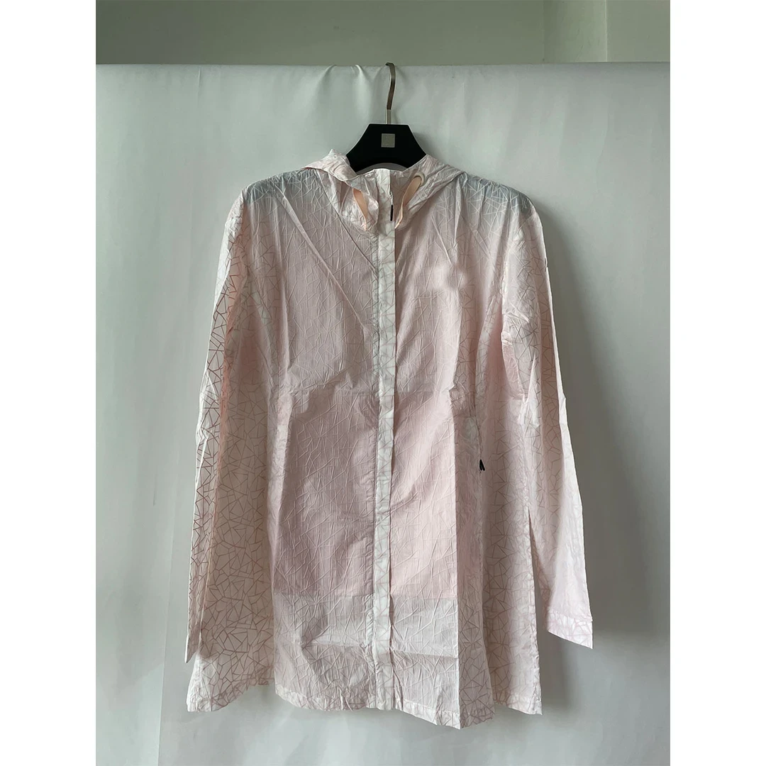 1129188 女款户外休闲运动防风透气连帽中长款外套