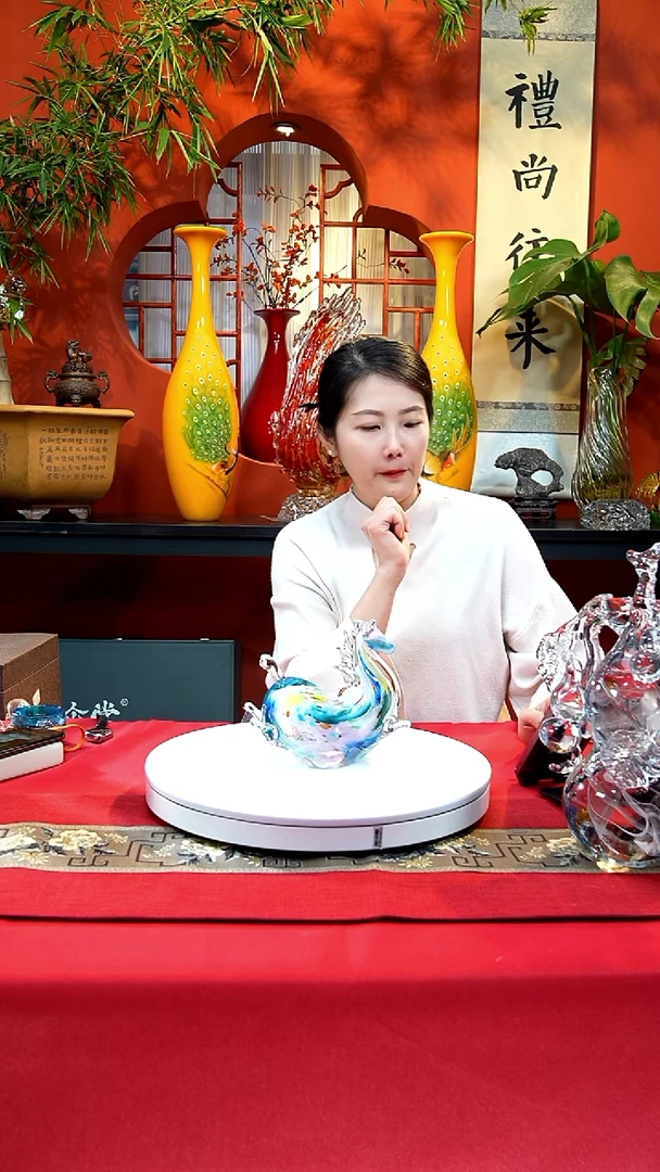 手工艺品琉璃摇摇马