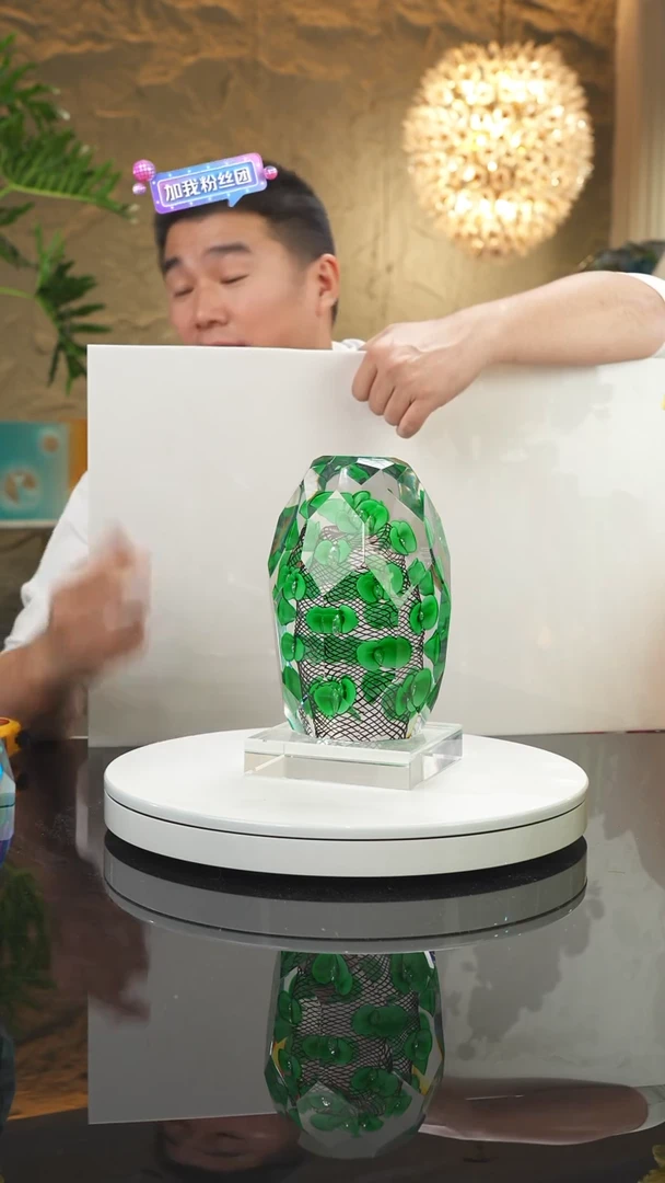 【闪购商品】摆件绿色切面摆件