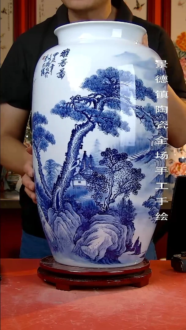 摆件景德镇陶瓷 手工手绘
