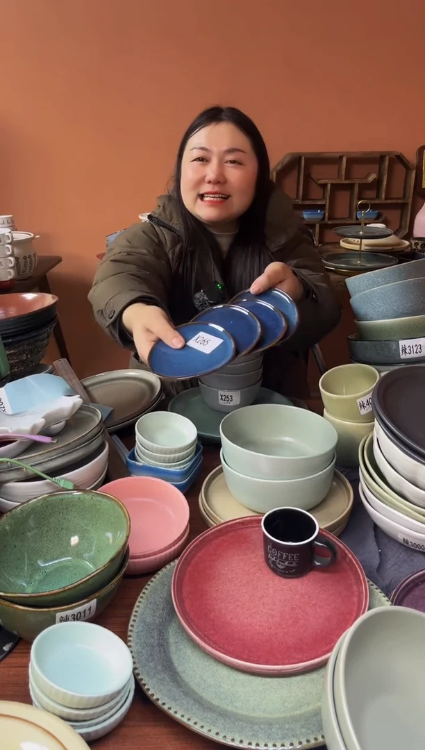 【闪购商品】碗X265  陶瓷异形碟子四件套