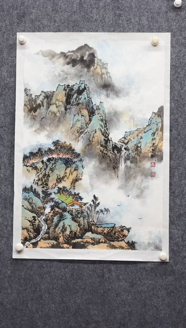 纸本33/100手绘字画作品定制