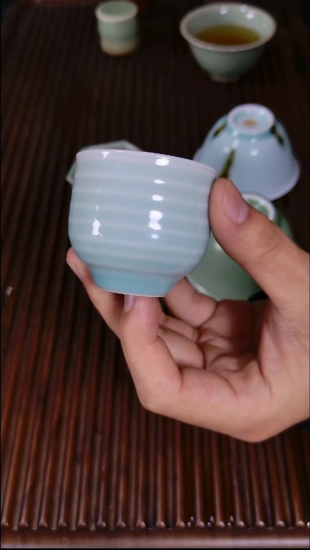 酱*一和青禾手工粉青小杯
