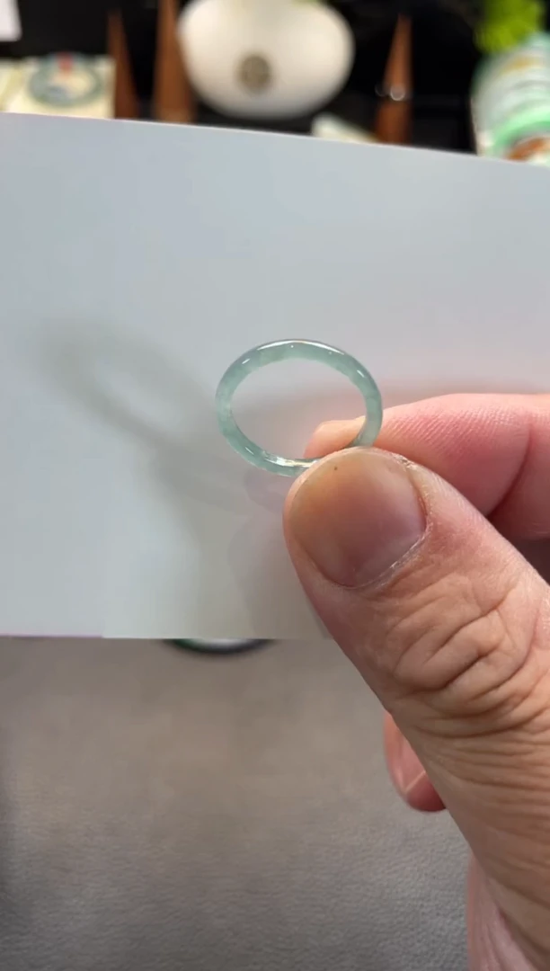 未镶嵌戒指翡翠4号链接 有纹裂 11 12