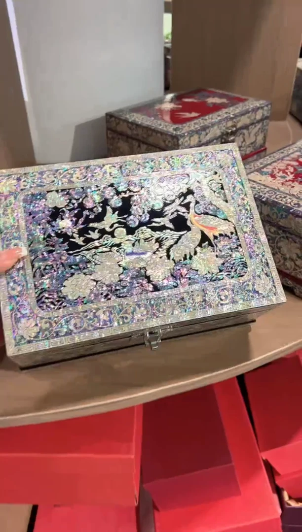 【闪购商品】鱼锁全贝底·弘贝雅螺钿漆器文化馆