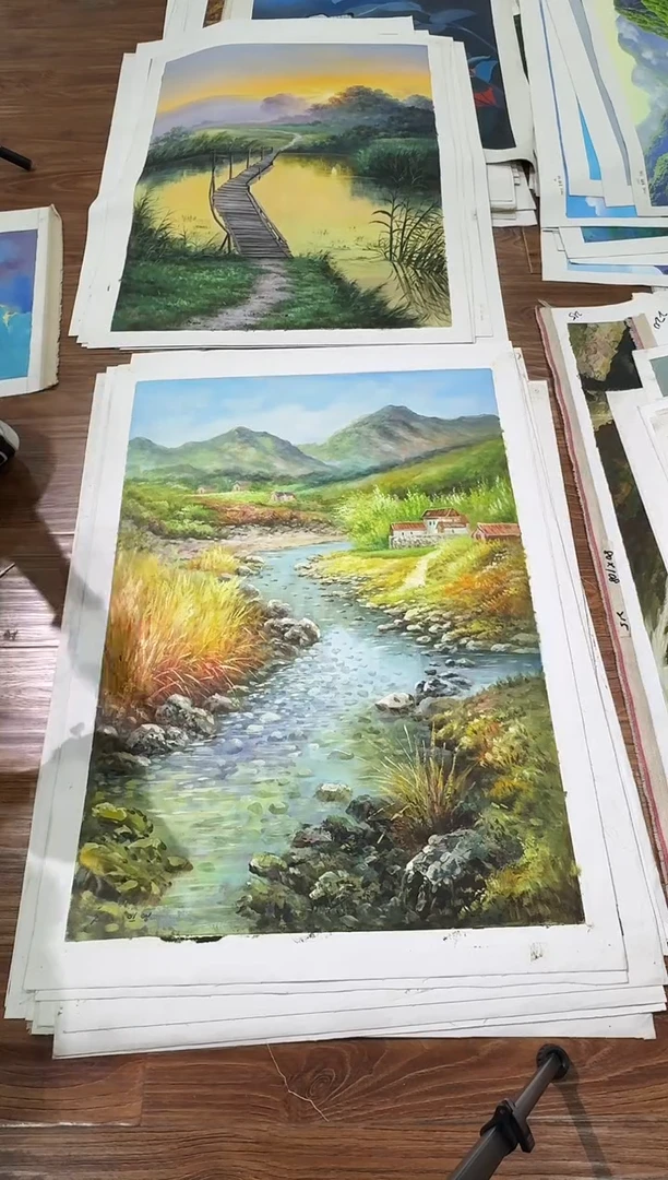油画【63号】朝鲜原创手绘油画【功勋Ⅰ级画家丨孤品佳作丨顺丰包邮】