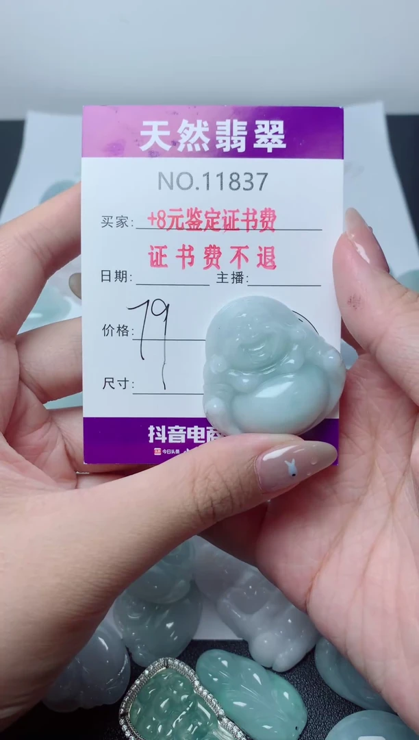 翡翠未镶嵌吊坠(不含链)837