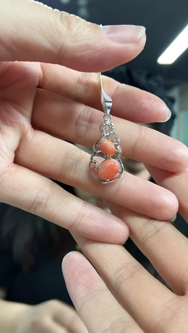 【闪购商品】菱锰矿（红纹石）吊坠未镶嵌多样性发其一颜色微差