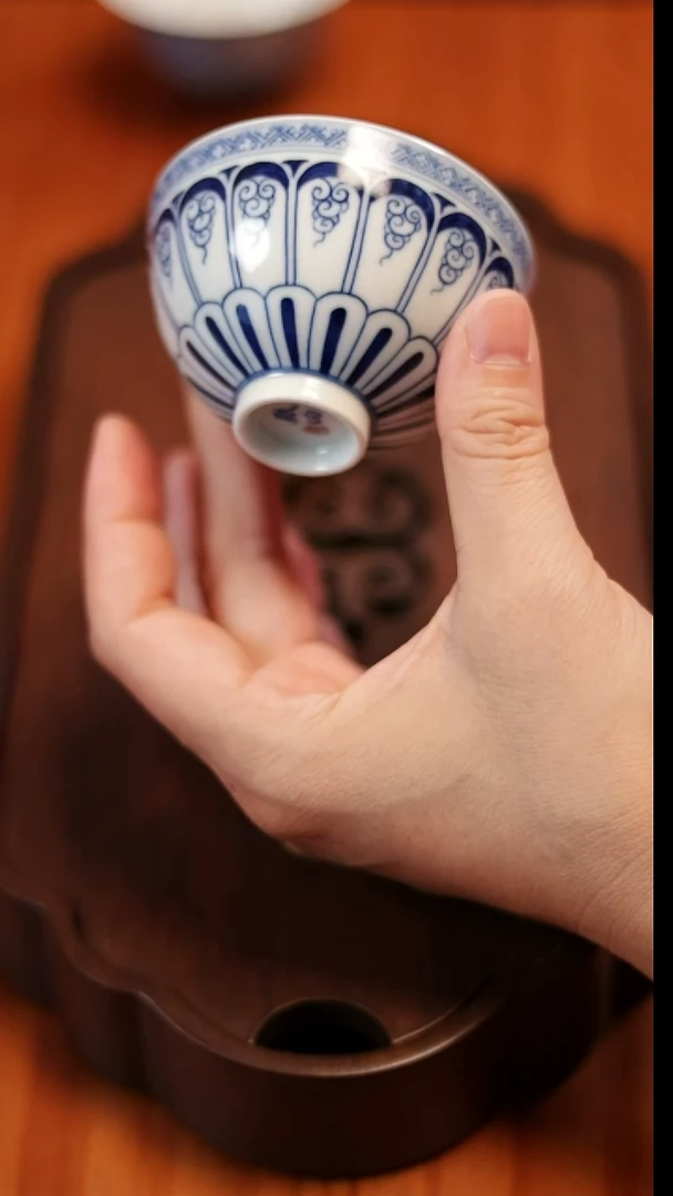 镹曰陶手工手绘青花茶具