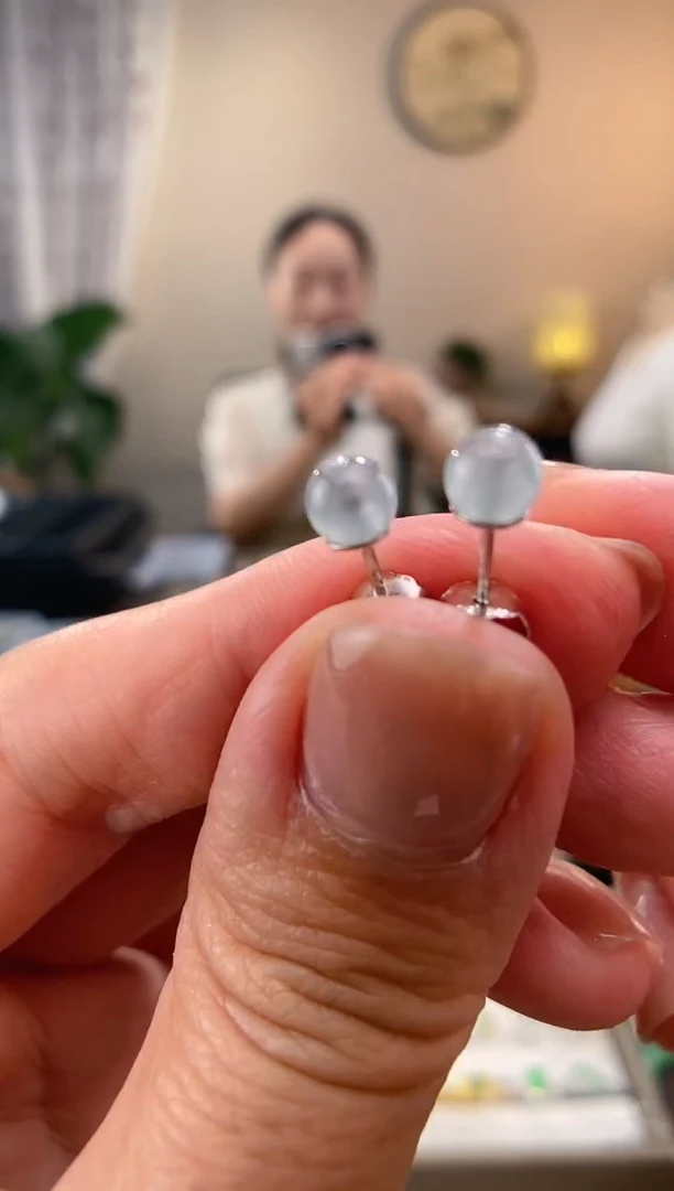 翡翠银S925镶嵌吊坠(不含链)耳钉 多样性发一