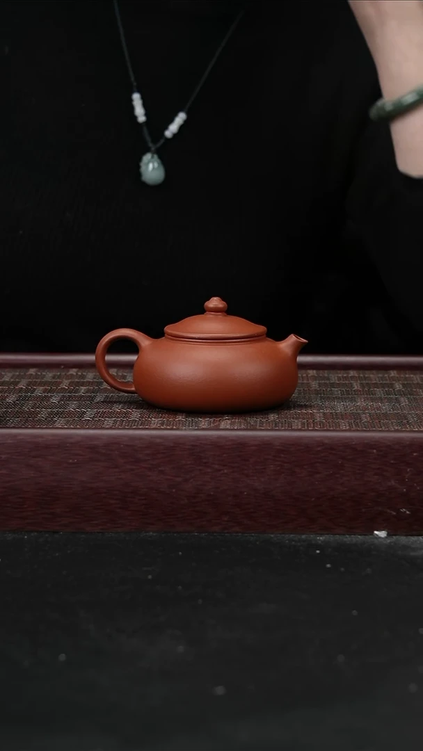 茶壶紫砂wh朱泥 寒江160cc