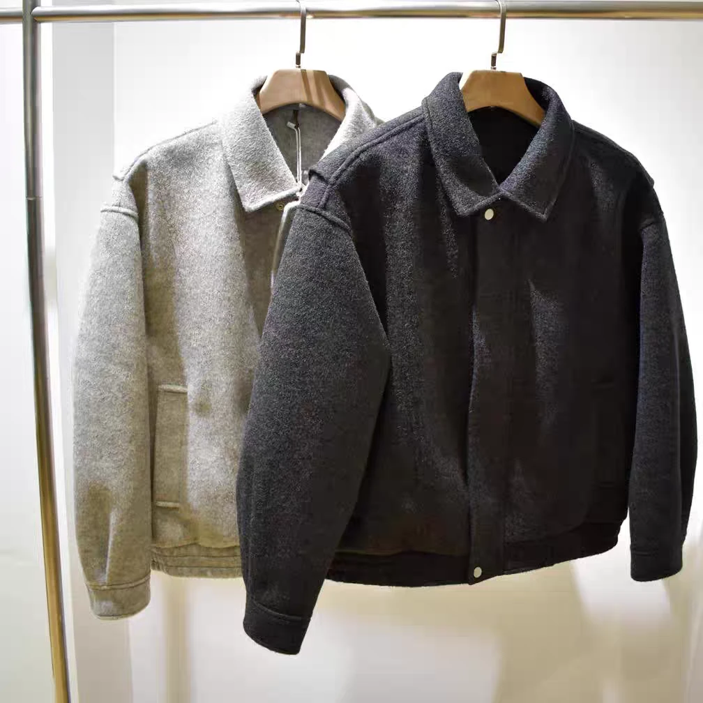 时尚男本色9837毛呢夹克