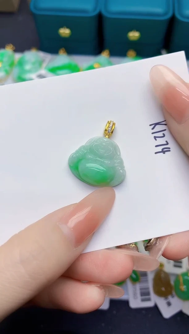 颈饰未镶嵌翡翠缅甸天然翡翠A货