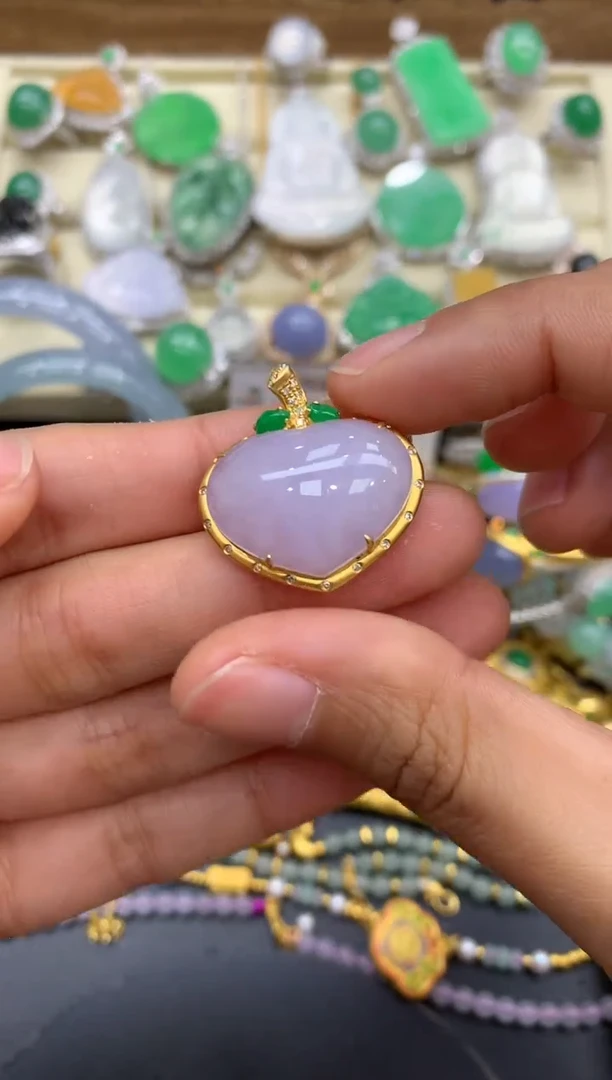 【闪购商品】翡翠颈饰18K金镶嵌154-中国好珍宝