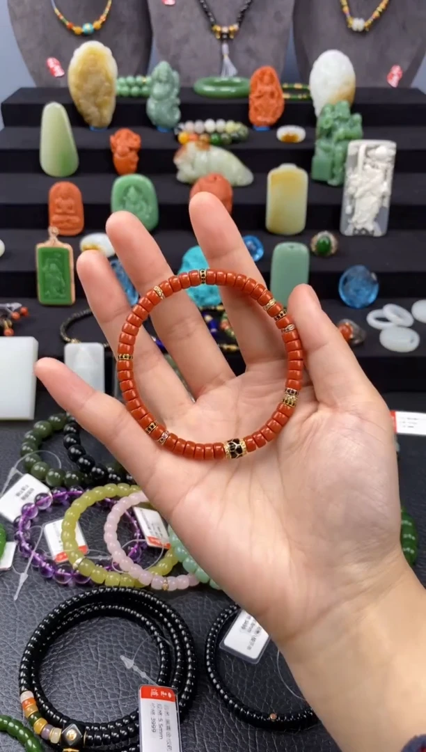 【闪购商品】玛瑙/玉髓-未镶嵌6mm药片手串