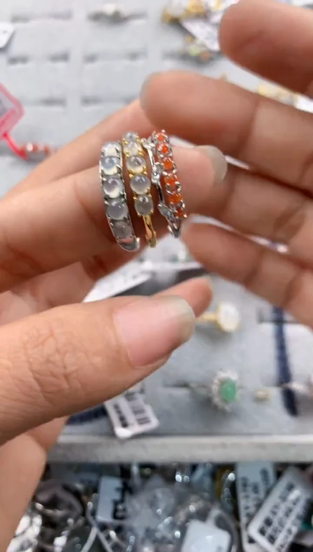 银S925镶嵌戒指翡翠777----2