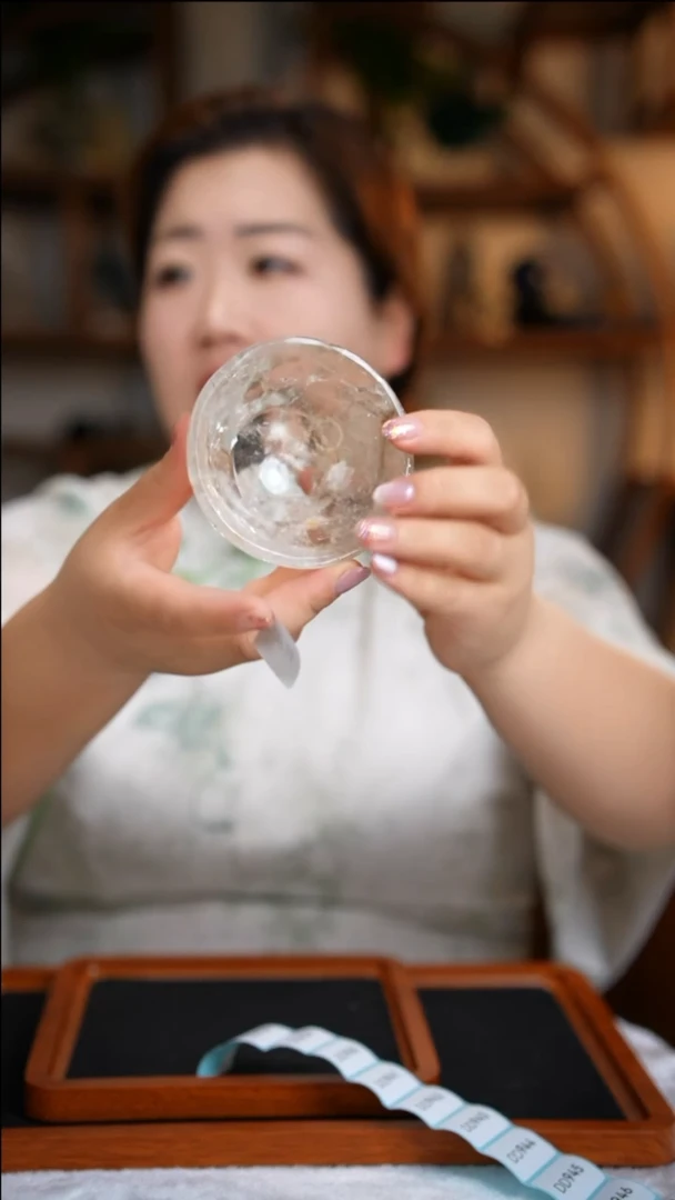 水晶珠宝半成品未镶嵌白水晶碗D936