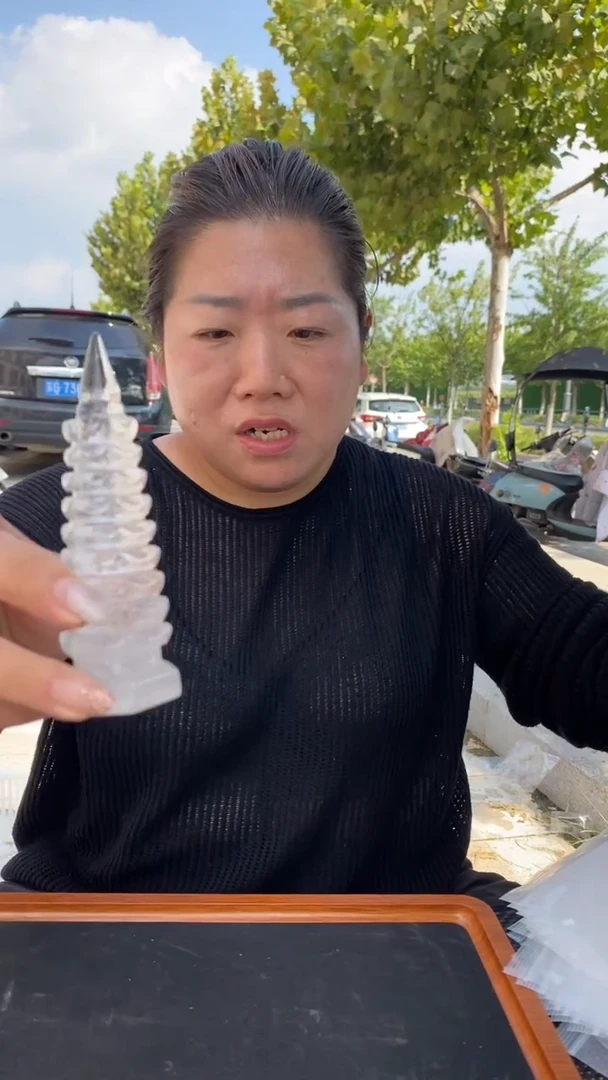 未镶嵌珠宝半成品水晶白水晶文昌塔D198
