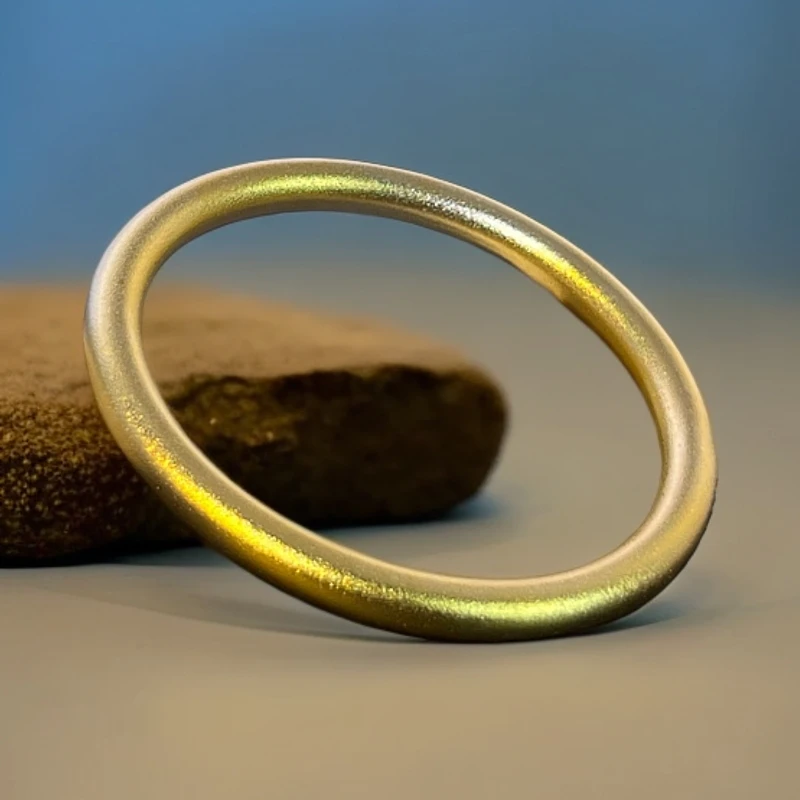 铜合金手镯 【Y】传承手镯6n磨砂复古金素圈