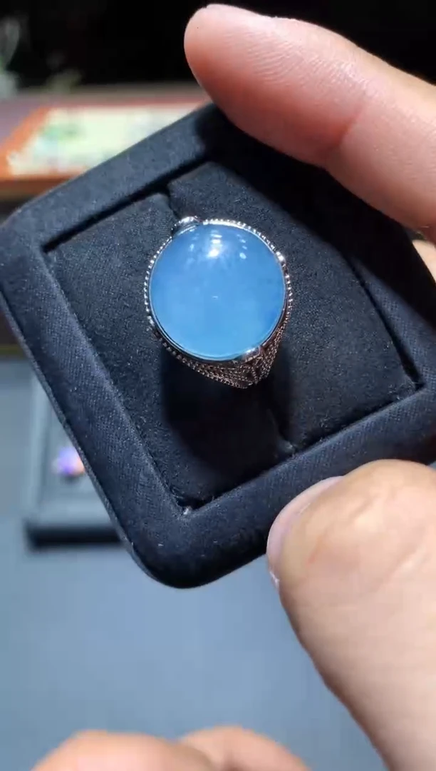 【闪购商品】海蓝宝石戒圈未镶嵌L26