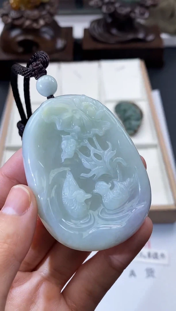 颈饰未镶嵌翡翠天然缅甸A货翡翠