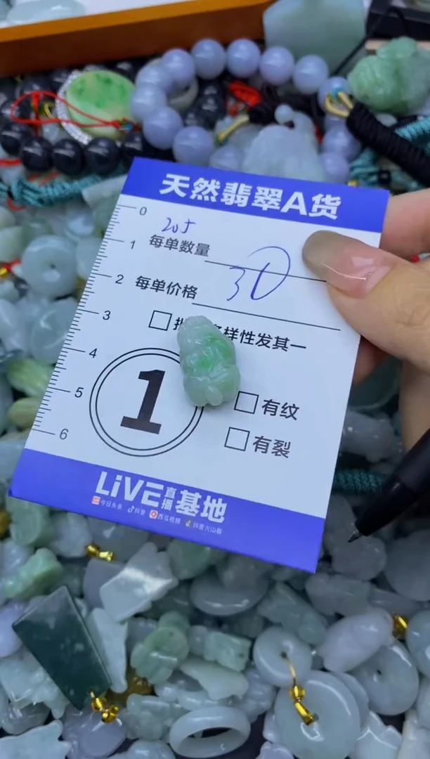 颈饰未镶嵌翡翠天然翡翠A货批量多样性发一件