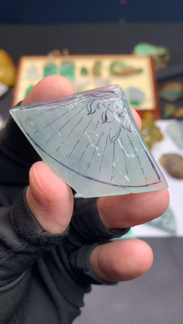 定制翡翠未镶嵌天然翡翠裸石 （含工费）