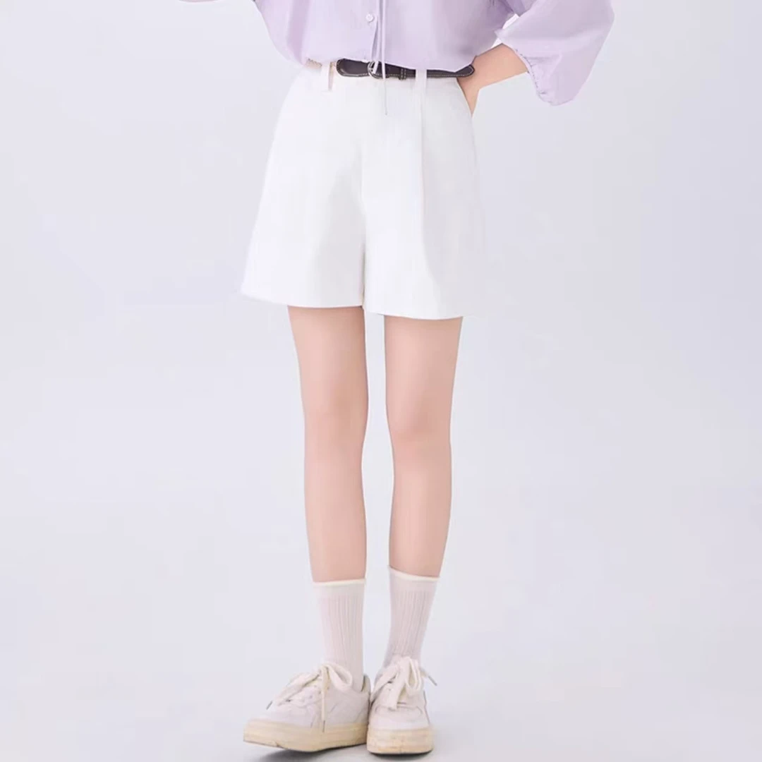 La Vague 洋气五分短裤（配麻花腰带）  LSS51027