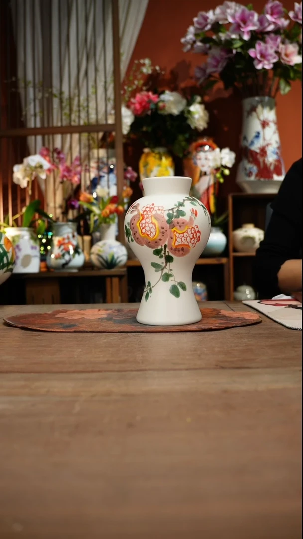 当代高温釉下彩手绘陶瓷餐具
