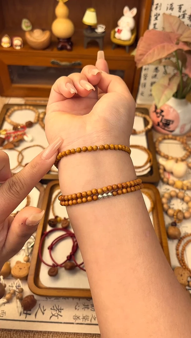 手串/手链核桃桃核圆珠素款单圈一物一拍