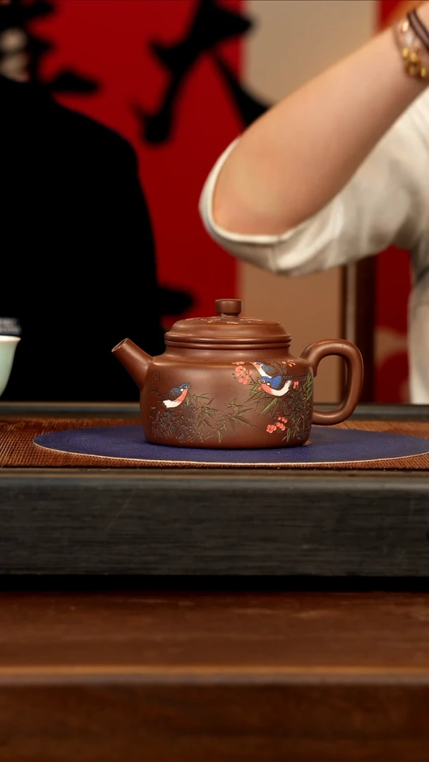 【闪购商品】紫砂茶壶GHJ 48底槽清 德钟 320cc