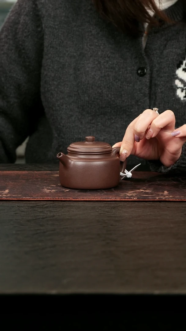 茶壶紫砂天青泥德钟150cc