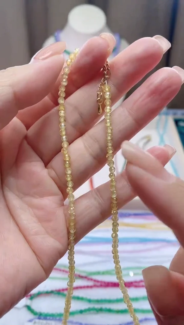 【闪购商品】钻石颈饰14K金镶嵌诗颜甄选珠宝SYZB85