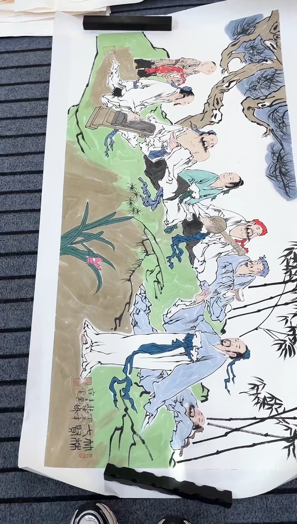 精品国画人物作品