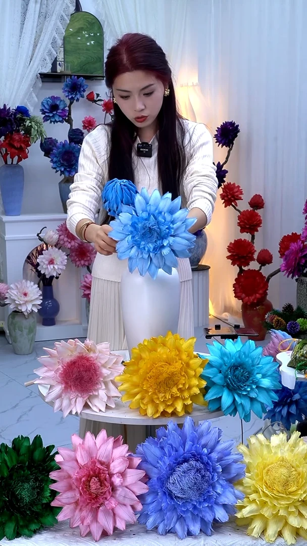 永生洋蓟蓝色2头【天蓬元帅】9538