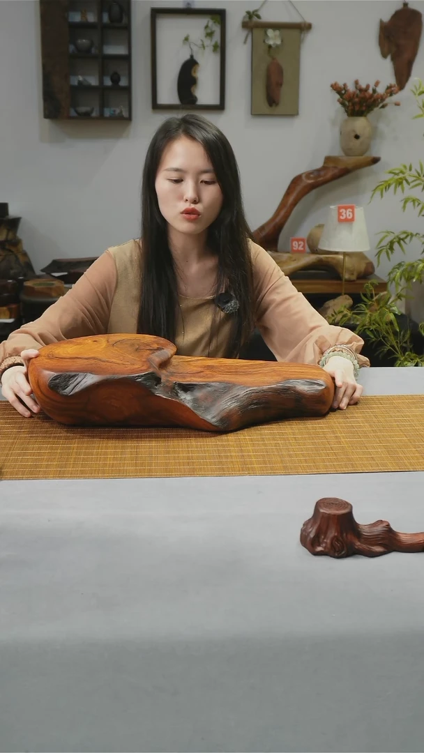 老挝花梨木置物台