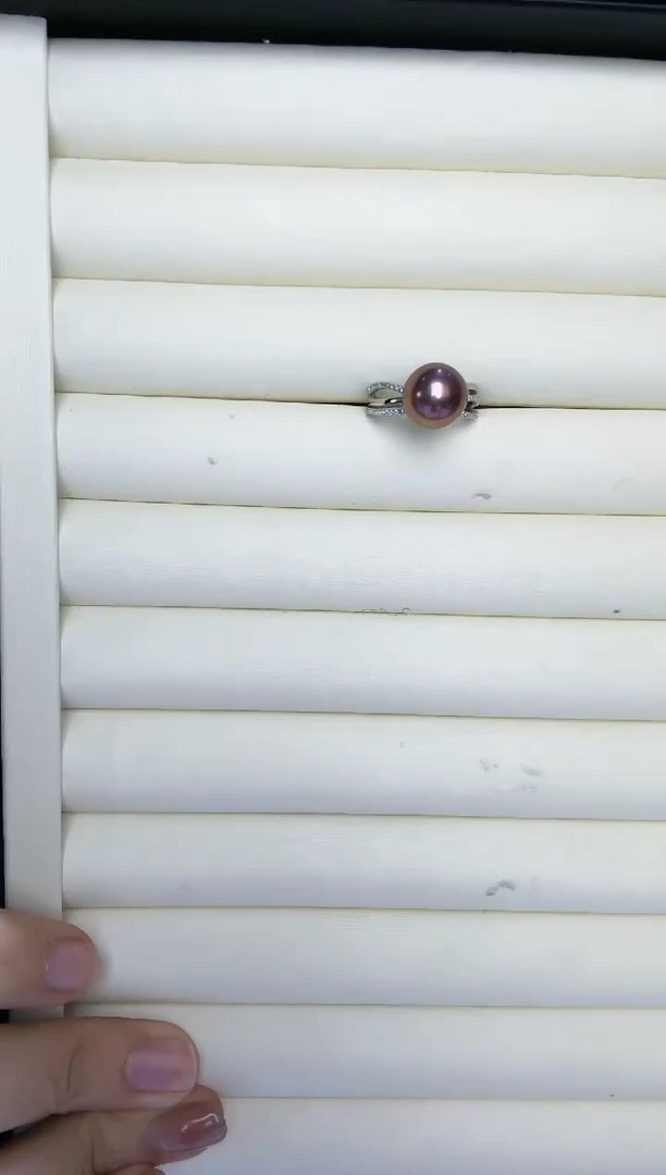 【闪购商品】淡水珍珠戒指银S925镶嵌SGYS热气球 金属怪色