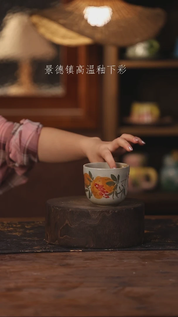 陶瓷景德镇高温釉下手绘陶瓷483