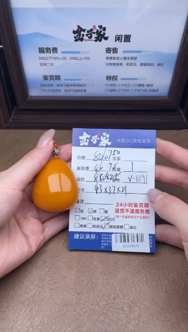 蜜蜡颈饰银S925镶嵌多人-810469