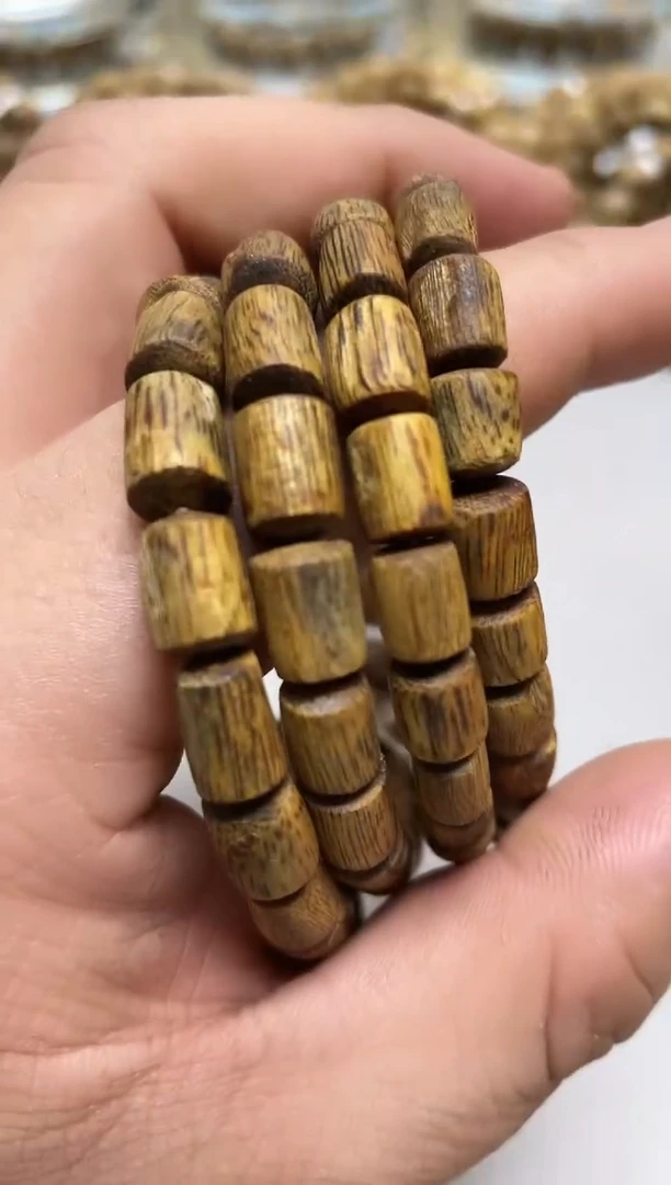 【闪购商品】沉香手串棋楠乌身随型单圈多样性发其一