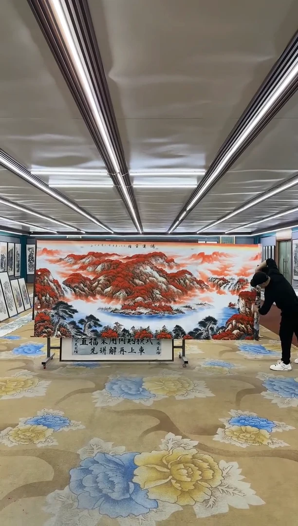 绘画M刘雪红-大丈二-山水国画