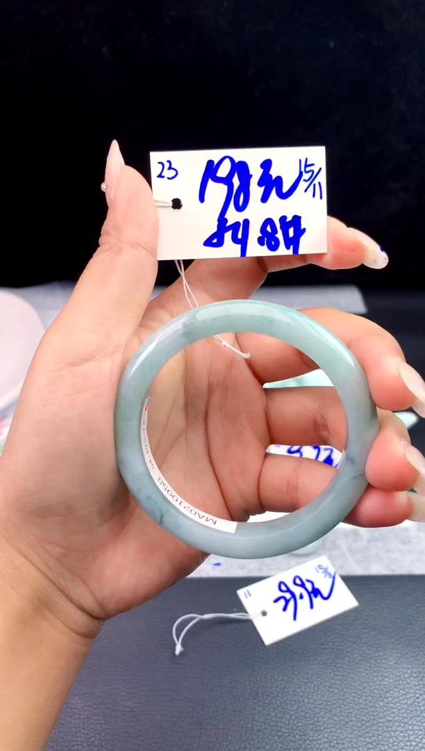 未镶嵌定制翡翠23毛货需精细抛光手镯拍一发一