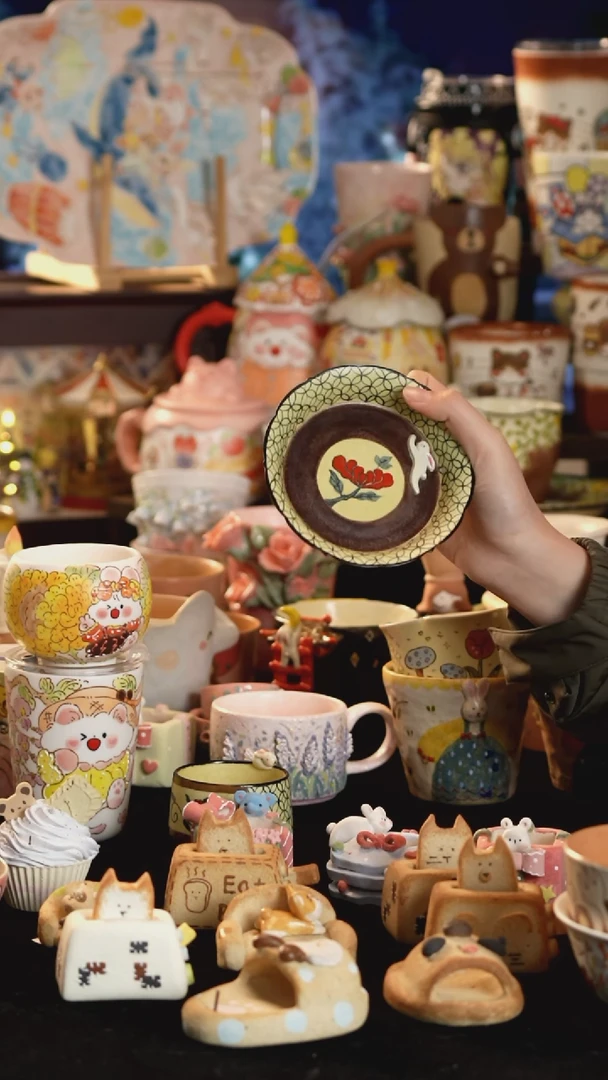 其他陶景德镇釉下彩手绘设计师款陶瓷