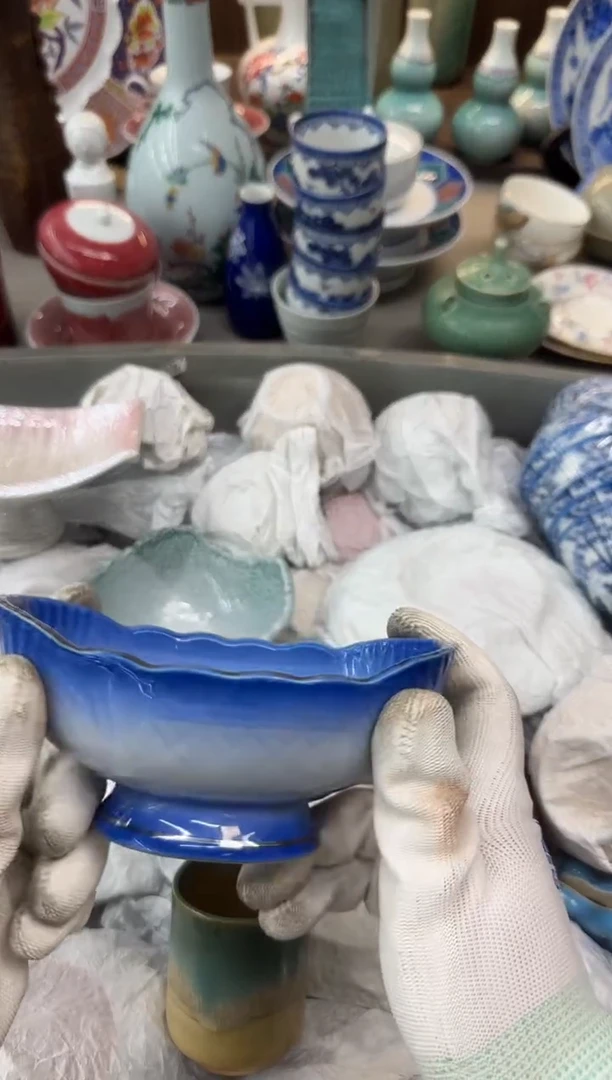 盖碗鹤*嫣瓷器瓷器瓷器瓷器
