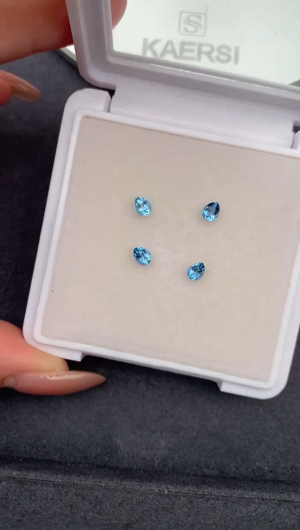 裸石海蓝宝石0.6ct海蓝宝  定制  FH